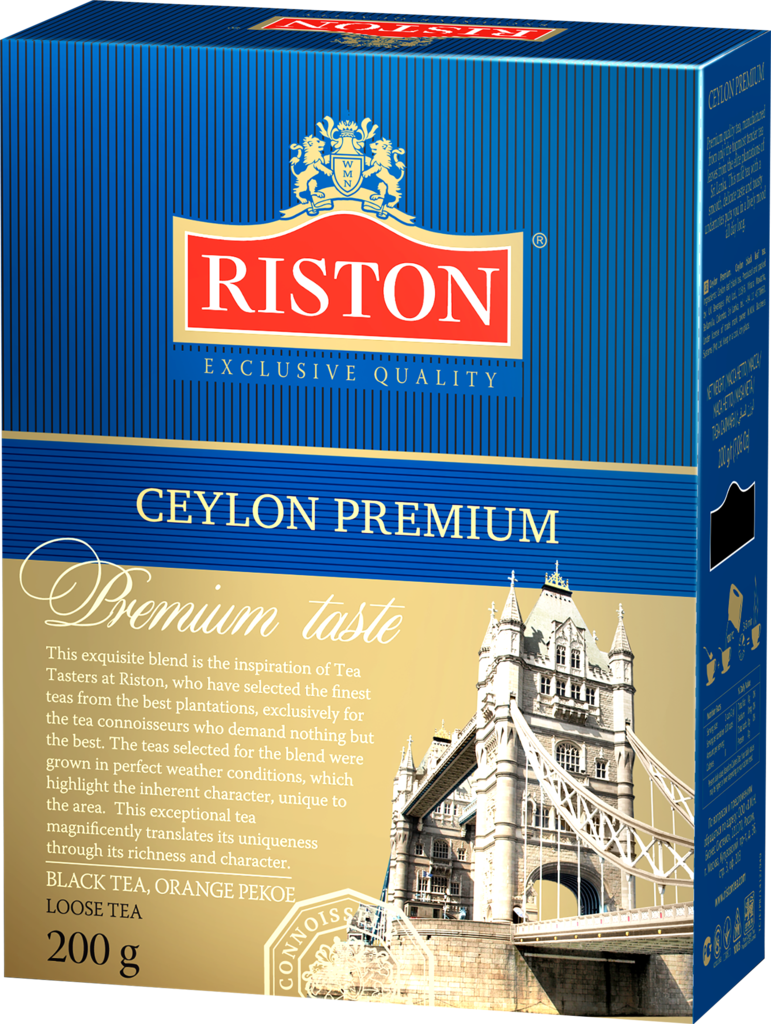 Чай черный RISTON Ceylon Premium Tea Цейлонский листовой