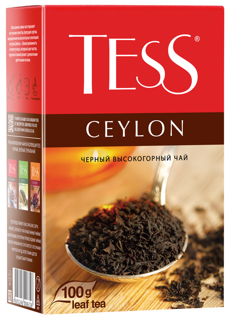 Чай черный TESS Ceylon байховый листовой