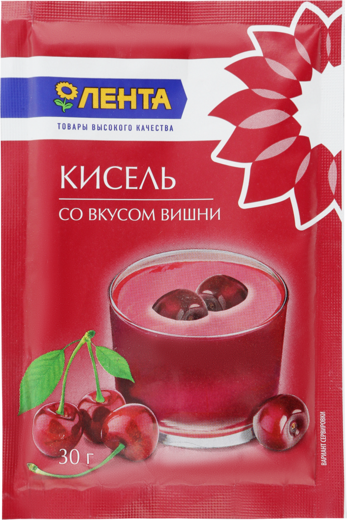 Кисель ЛЕНТА со вкусом вишни