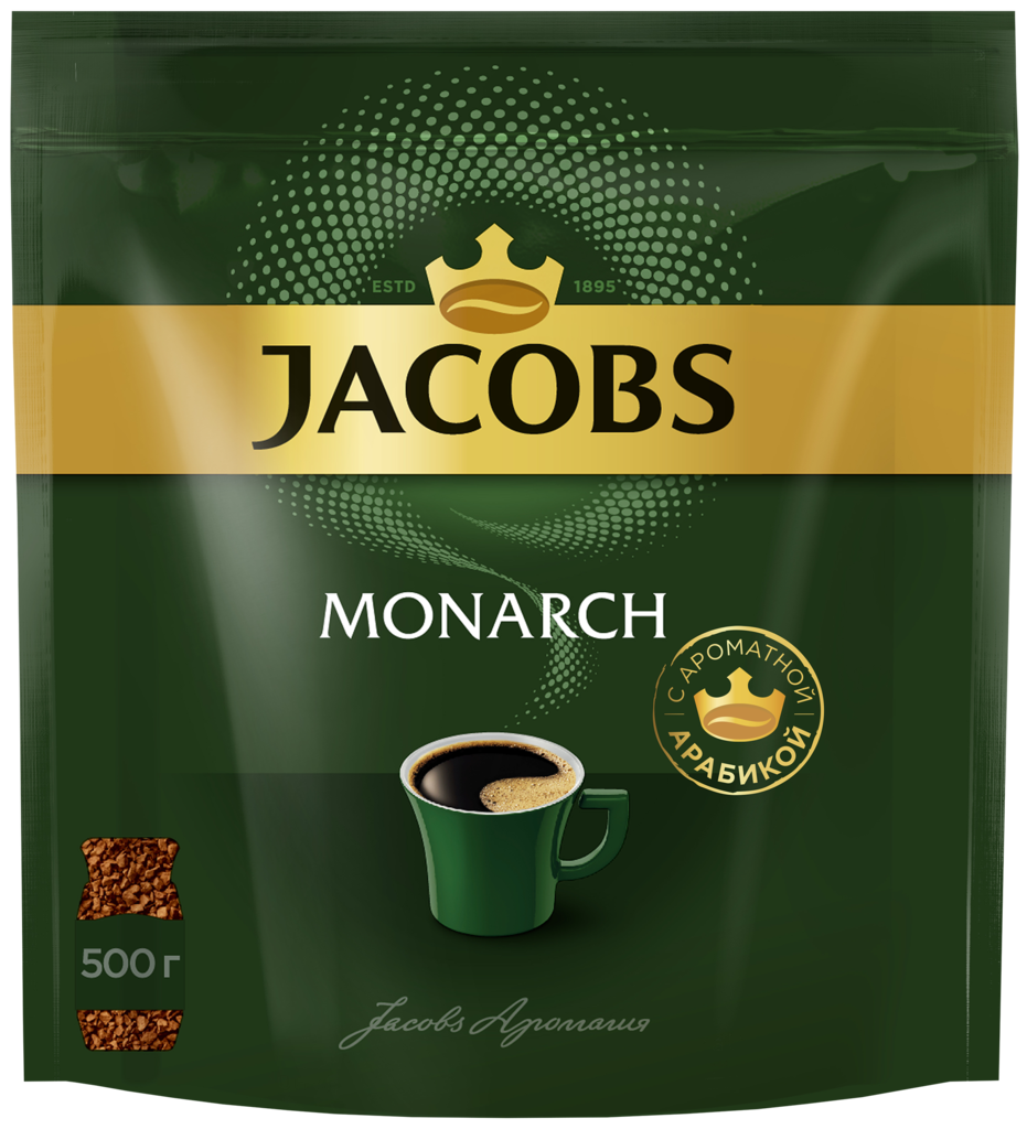Кофе растворимый JACOBS Monarch натуральный сублимированный