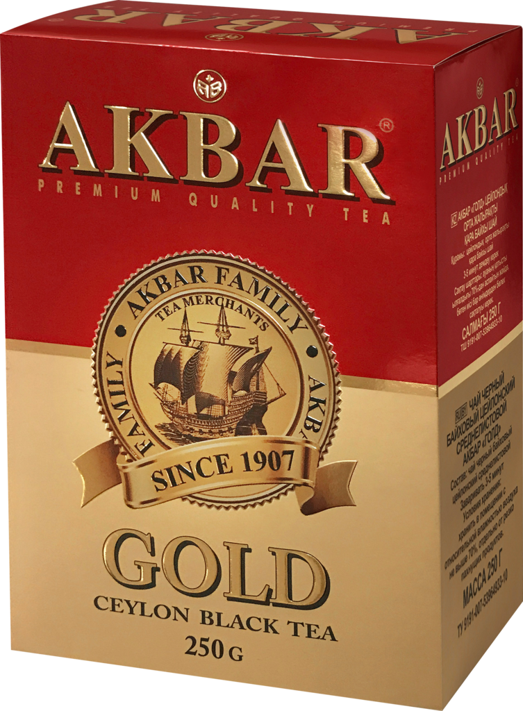 Чай черный AKBAR Gold Цейлонский байховый листовой
