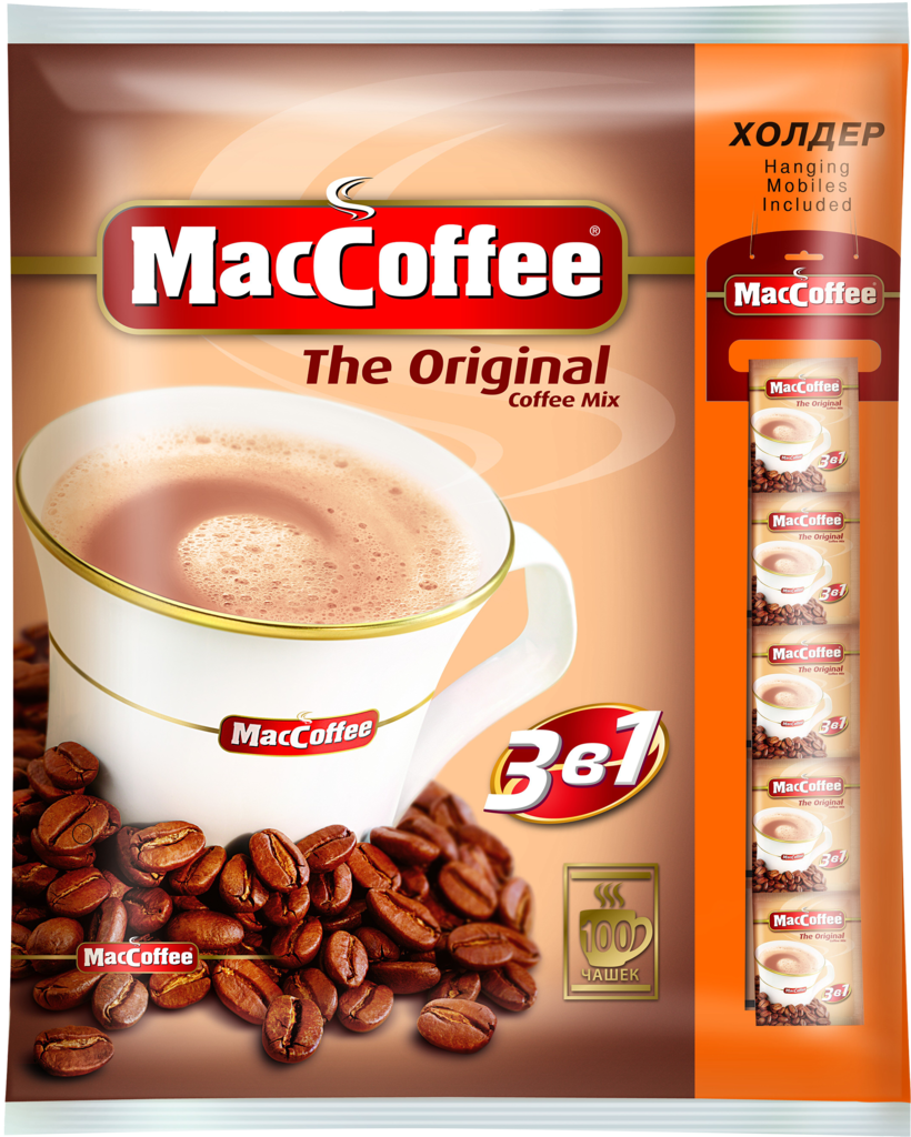 Напиток кофейный растворимый MACCOFFEE 3в1