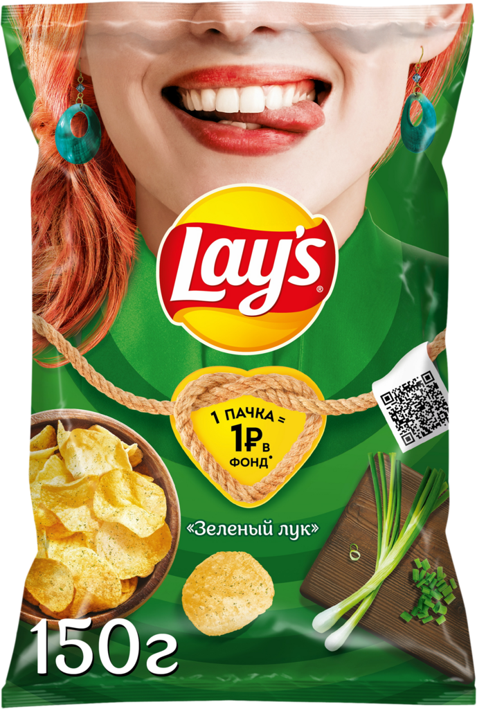 Чипсы картофельные LAY'S Молодой зеленый лук