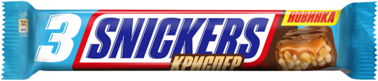 Шоколадные батончики SNICKERS Криспер Трио